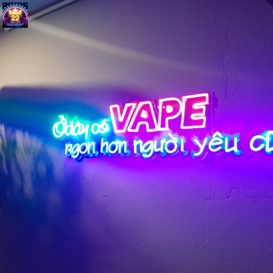 MICA CHỮ NỔI TRONG NHÀ ĐI LED VAPE