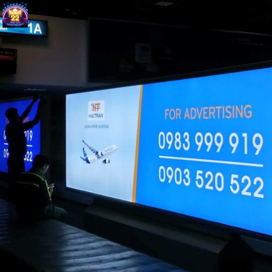 BẢNG HIỆU BẠT KHÔNG GÂN SÂN BAY LED SIÊU SÁNG