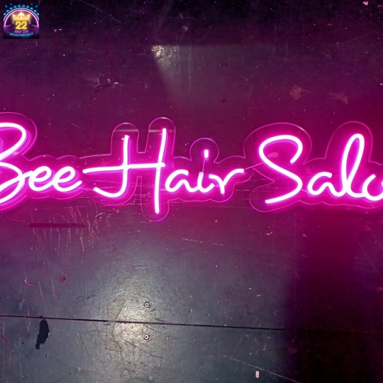 HỘP ĐÈN LED NEON SIGN BEE HAIR SALON SIÊU SÁNG 12V