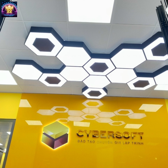 BIỂN HIỆU QUẢNG CÁO CYBERSOFT ĐI ĐÈN