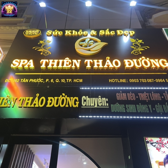 BẢNG HIỆU SPA THIÊN THẢO ĐƯỜNG
